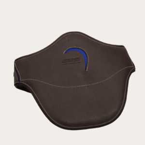 Sangles bavette GBS Sellier en cuir couleur chocolat