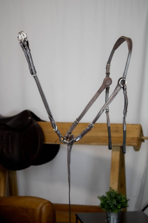 Collier de chasse GBS Sellier 3 points en cuir